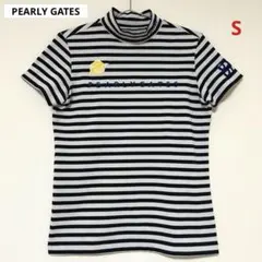 PEARLY GATES レディースゴルフウェア モックネックシャツ ボーダー