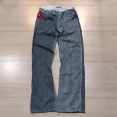 DENIM DUNGAREE デニムダンガリー ストライプ パンツ 150