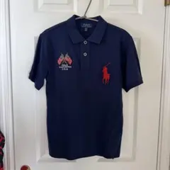 Polo Ralph Lauren ネイビー ポロシャツ　キッズM