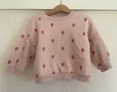 zara⁂裏起毛いちご柄スウェット 92cm
