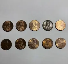 アメリカ合衆国1セントコイン10枚セット