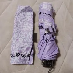 ANNA SUI 折りたたみ傘 パープル 花柄 蝶々のサムネイル