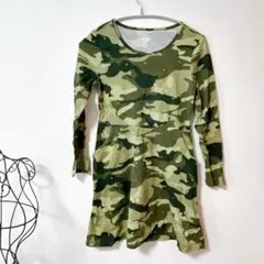 wonder nation 迷彩柄長袖チュニック L/10-12　重ね着