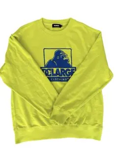 エクストララージ✖️DC スウェット　ライムグリーン　蛍光イエロー