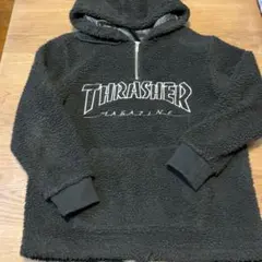 THRASHER フリースパーカー 黒