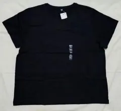 ユニクロ WOMEN スーピマコットンクルーネックT 半袖 3XL ブラック