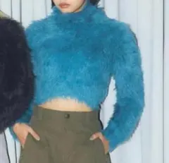 LAGUA GEM ラグアジェム OVER COLLAR KNIT ニット