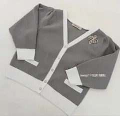 【美品】アプワイザーリッシェ ブローチ付カーデプルオーバー ニット