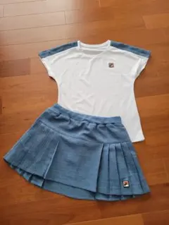 【美品】FILA テニスウェアセット ホワイト/ブルー