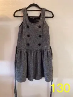 ポンポネット　130 ジャンパースカート サロペット
