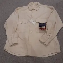 【タグ付き新品未使用】GU コーデュロイCPOシャツ(長袖) ナチュラル