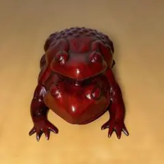 【縁起物】木彫 親子蛙 香合 共箱付き 漆塗調 二匹蟇 カエル 置物 小物入れ 縁起物】木彫 親子蛙 香合 共箱付き 漆塗調 二匹蟇 カエル 置物 小物