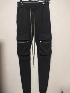 【美品】ブラック スウェットパンツ ジッパーポケット付き