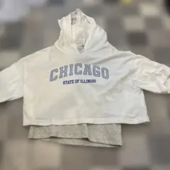 CHICAGO パーカー　重ね着　150cm