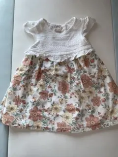 【美品】petit main プティマイン ワンピース 80センチ ポケット付き