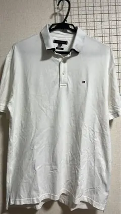 TOMMY HILFIGER ホワイトポロシャツ XL