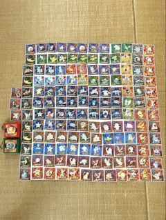 アマダ　ポケモンシール烈伝　初期　【ノーマル147枚＋ケース2個】同シール有