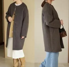 2025年最新】iena ノーカラーコート ラムウールの人気アイテム - メルカリ