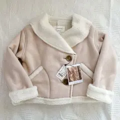 【新品】 tiny manon ムートンコート　ピンク　110