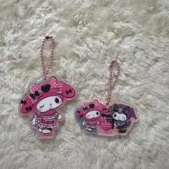 マイメロディ アクリルキーホルダー 2個セット