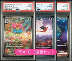 《PSA10 鑑定品 ポケカ》御三家SAR リザードン フシギバナ カメックス