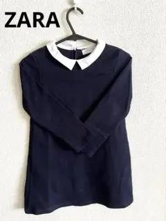 ◼️ZARA ネイビー ワンピース 116cm 入学式　卒園式 お受験習い事結婚式