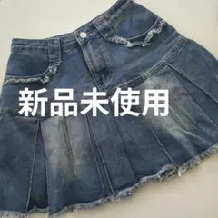 デニムスカート　ミニスカート　プリーツスカート　新品未使用　ジーンズ　SHEIN