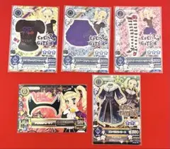 DCDアイカツ　初代(初期) ロリゴシック5枚まとめ売り　藤堂ユリカ