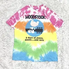 US古着 リキッドブルー　Tシャツ　タイダイ　WOODSTOCKのサムネイル