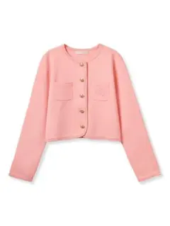 セルフォード　【新品未使用タグ送付】　トリムデザインエンブレムカーディガン