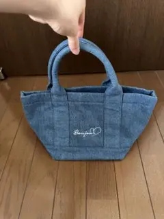 デニム素材 ミニトートバッグのサムネイル