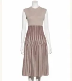 フレイアイディー　シェードプリーツニットワンピ