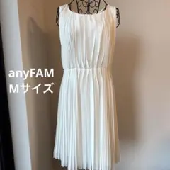 【anyFAM】ノースリーブ プリーツワンピースのサムネイル