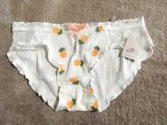 未使用新品 タンス整理品 下着 ショーツ ホワイト/パイナップル/M　eco