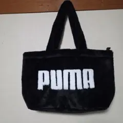 PUMA ブラック トートバッグ ファー