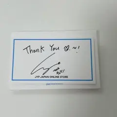 JYP thank you カード　チェヨン　twice