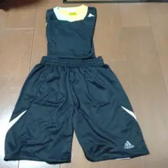 adidas スポーツウェアセット J5 黒/緑/黄