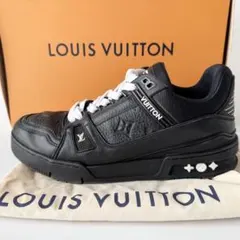 【美品】ルイヴィトン　スニーカー　トレイナー　モノグラム　レザー　26.5cm