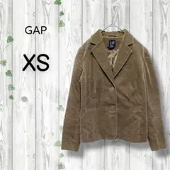 ギャップ　gap　テーラードジャケット　ベロア　ココアブラウン　ポケット無