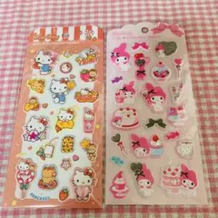 サンリオ ジュエルマシュマロステッカーズ　ハローキティ　マイメロディ　2枚セット