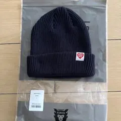 human made リブビーニー ネイビー 新品 - メルカリ