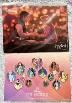 ラプンツェル ディズニープリンセス クリアファイル ＆ ポストカード