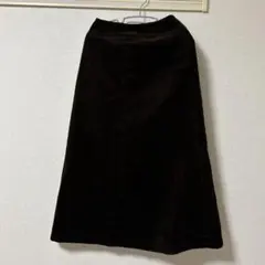 ロングスカート コーデュロイ ダークブラウン S アーバンリサーチ　秋