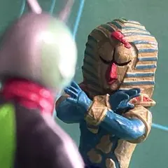 当時もの 仮面ライダー 怪人ソフビ エジプタス 旧バンダイ フィギュア 希少 Yahoo!オークション - 極美品 完品 エジプタス 旧バンダイ 当時