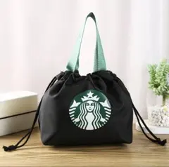 Starbucks トートバッグ 巾着袋　ランチバッグ　黒