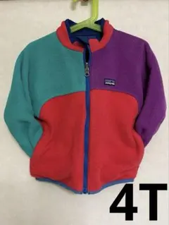パタゴニア キッズ　リバーシブルジャケット 4T 100-110