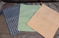 本日限定値下げ　和風模様　巾着袋 　3点セット