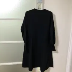 【NBB】Aラインワンピース　膝丈　黒