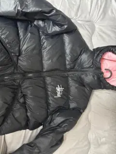 Stussy ダウンジャケット ブラック/ピンク S