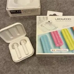 LEDWOOD SORBET ワイヤレスイヤホン　ホワイト　白のサムネイル